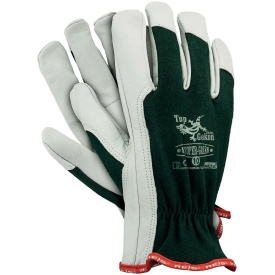 Rękawice ochronne wykonane z skóry koziej RLTOPER-GREEN