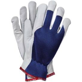 Rękawice ochronne wykonane z skóry koziej i tkaniny RLTOPER-MESH