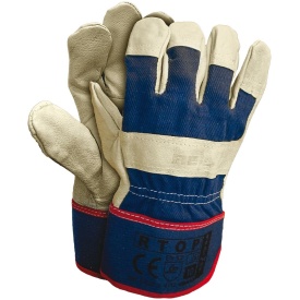 Rękawice ochronne wzmacniane skórą świńską RTOP