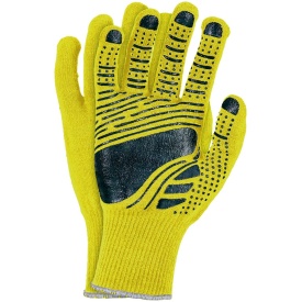 Fluorescencyjne żółte rękawice ochronne reis FLOATEX-NEO