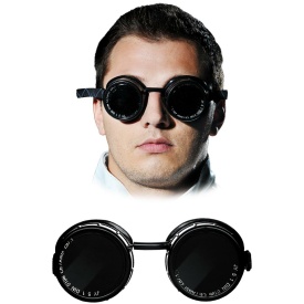 REIS Gogle spawalnicze z okrągłymi szybkami z możliwością wymiany szybek