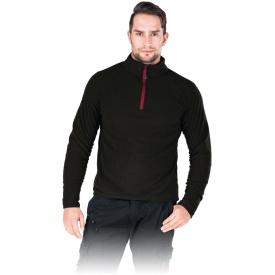 Czarna bluza polarowa zakładana przez głowę POLMENKS