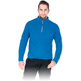 Niebieska bluza polarowa zakładana przez głowę POLMENKS