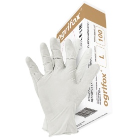 Pudrowane rękawice lateksowe Ogrifox OX-LAT