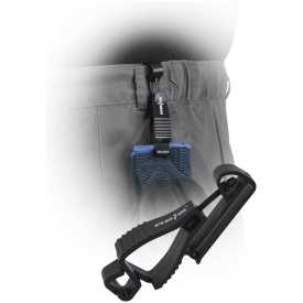 Czarny podwójny klips do przypinania rękawic