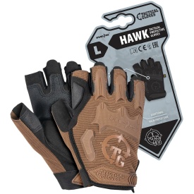 Rękawice ochronne taktyczne, bez końcówek na palcach RTC-HAWK COY