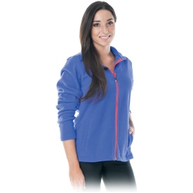 Bluza polarowa dla kobiet w kolorze niebieskim zapinana na suwak POLLADYDS