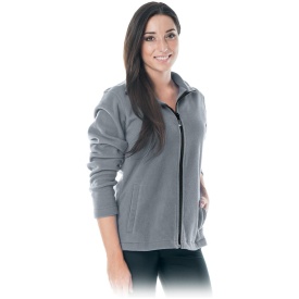 Bluza polarowa dla kobiet w kolorze szarym zapinana na suwak POLLADYDS