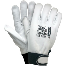 Rękawice ochronne wykonane z skóry koziej RLCS+VELCRO