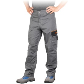 Szare spodnie ochronne do pasa PRO-STRECH