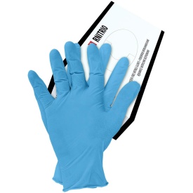 Rękawice nitrylowe bezpudrowe RNITRIO