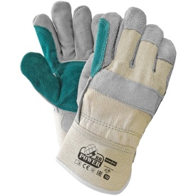 Rękawice ochronne wzmacniane skórą bydlęcą RBPOWER