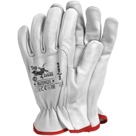 Rękawice ochronne wykonane z skóry koziej RLCSWLUX