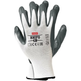 Rękawice ochronne z nylonu powlekane spienionym nitrylem RNIFO