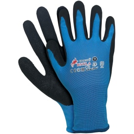 Rękawice ochronne wykonane z nylonu z powleczeniem z latexu RNYLA NB