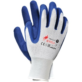 Rękawice ochronne wykonane z nylonu powleczone lateksem RNYLA WN