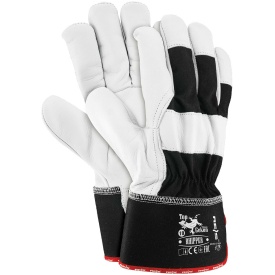 Rękawice ochronne wykonane ze skóry koziej RHIPPER BW