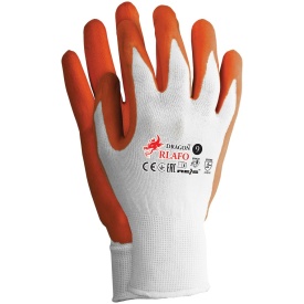 Rękawice ochronne Mandarin powlekane spienionym latexem RLAFO