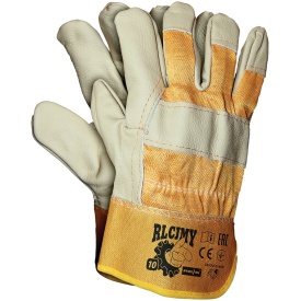 Rękawice ochronne wzmacniane skórą bydlęcą RLCJMY