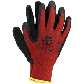 Rękawice ochronne z poliestru powlekane lateksem RTELA CB