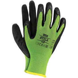 Rękawice ochronne z poliestru powlekane lateksem RTELA LB