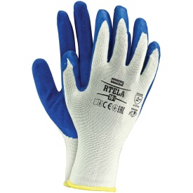 Rękawice ochronne z poliestru powlekane lateksem RTELA WN