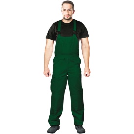 Zielone spodnie ochronne ogrodniczki BISTER