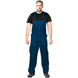 Granatowe spodnie ochronne ogrodniczki BISTER