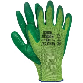 Rękawice ochronne z poliestru powlekane nitrylem RIBBON ZZ