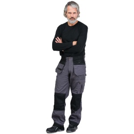 Szare spodnie ochronne do pasa HARVER