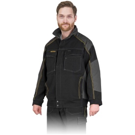 Bluza ochronna wykonany z bawełny zasuwana z dodatkowym zapięciem na napy