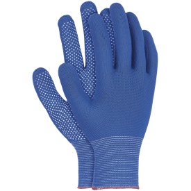 Niebieskie rękawice robocze z nakropieniem OX-DOTUA