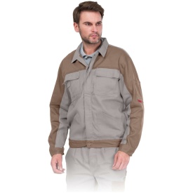 Beżowa bluza ochronna Bomull wykonana z bawełny