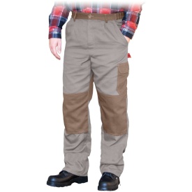 Beżowe spodnie ochronne do pasa Bomull