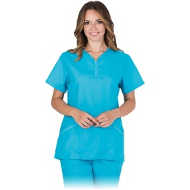 Niebieska bluza ochronna z krótkim rękawem CANZONA