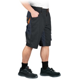 Czarne krótkie spodnie ochronne NEW AGE