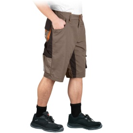 Brązowe krótkie spodnie ochronne NEW AGE