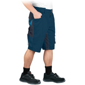 Niebieskie krótkie spodnie ochronne NEW AGE