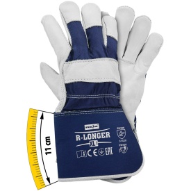 Rękawice ochronne wzmacniane skórą bydlęcą R-LONGER rozmiar XL