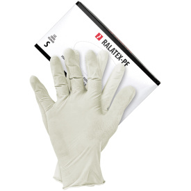 Bezpudrowe rękawice lateksowe powlekane polimerem