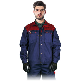 Granatowo-czerwona bluza ochronna FOREST