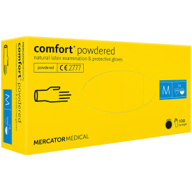 Rękawice lateksowe diagnostyczne - pudrowane RMM-COMFORT