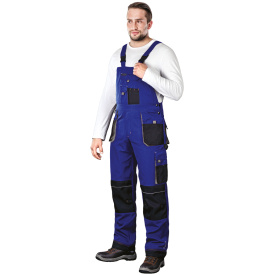 Niebieskie spodnie ochronne ogrodniczki FORMEN