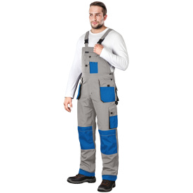 Szare spodnie ochronne ogrodniczki FORMEN