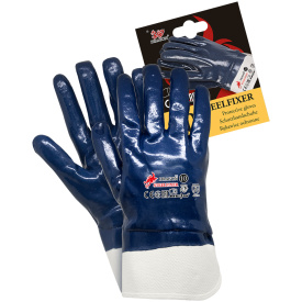 Nitrylowe rękawice zakończone mankietem STEELFIXER