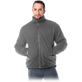 Ocieplana bluza z polaru w szarym kolorze POL-POLAREX