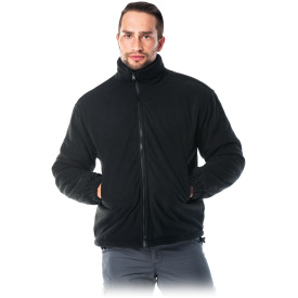 Ocieplana bluza z polaru w czarnym kolorze POL-POLAREX