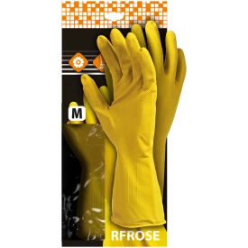 Flokowane rękawice gumowe RFROSE