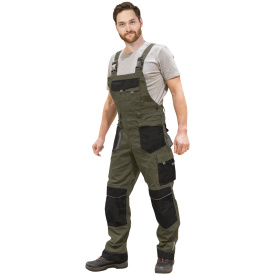 Khaki spodnie ochronne ogrodniczki FORMEN