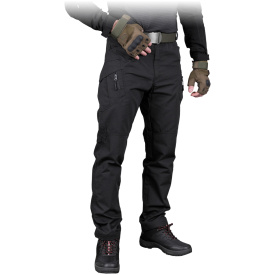 Czarne spodnie ochronne do pasa Tactical Guard